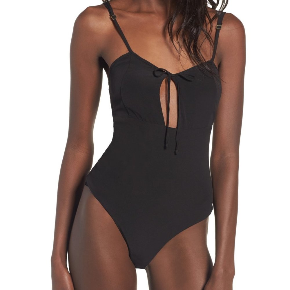 NWT LOVE LEMONS Melanie Thong Bodysuit CBOD1070P